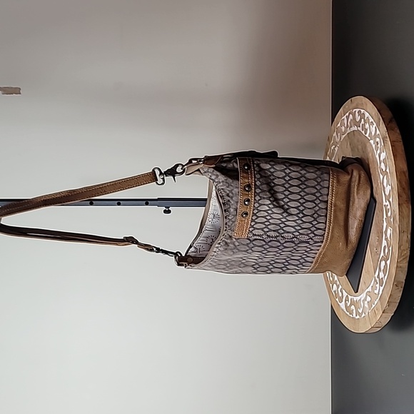 Myra Crossbody Bag with Leather Trim - Picture 3 of 17